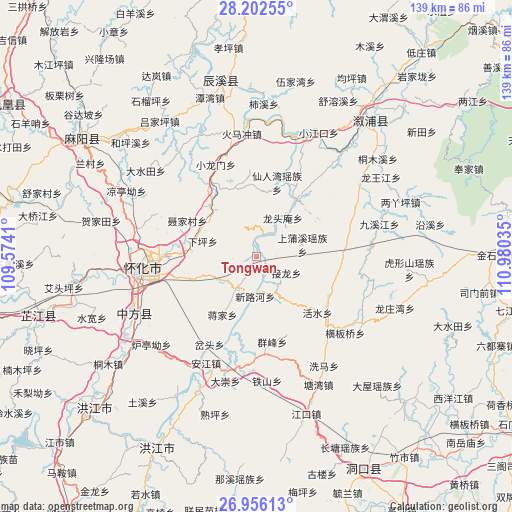 Tongwan on map