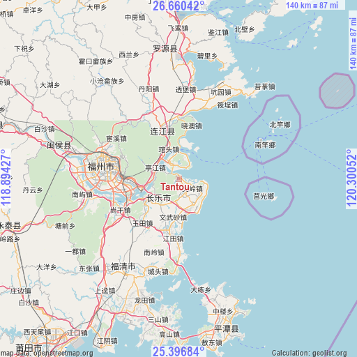 Tantou on map