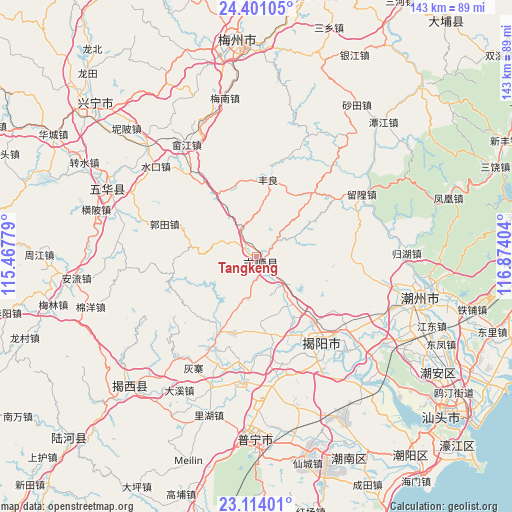 Tangkeng on map