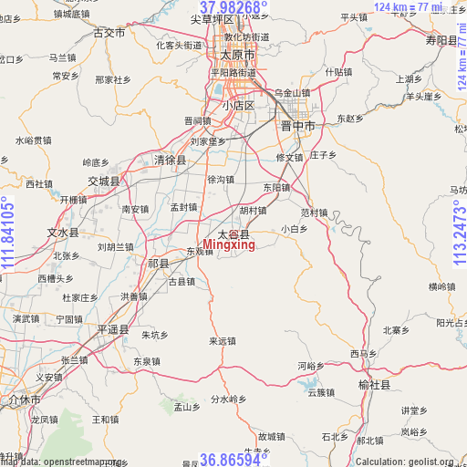 Mingxing on map