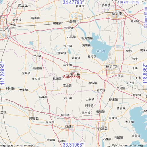 Suicheng on map
