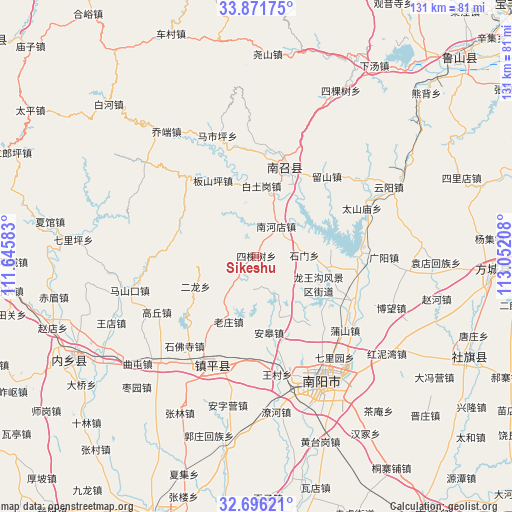 Sikeshu on map