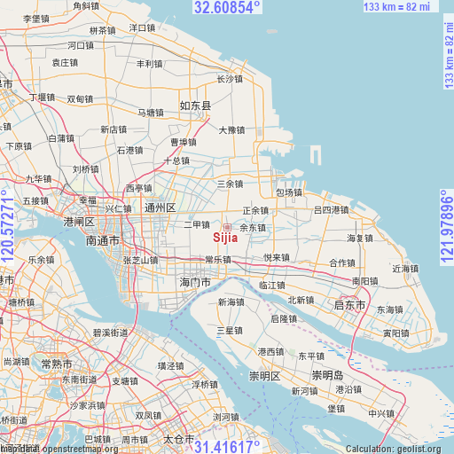 Sijia on map