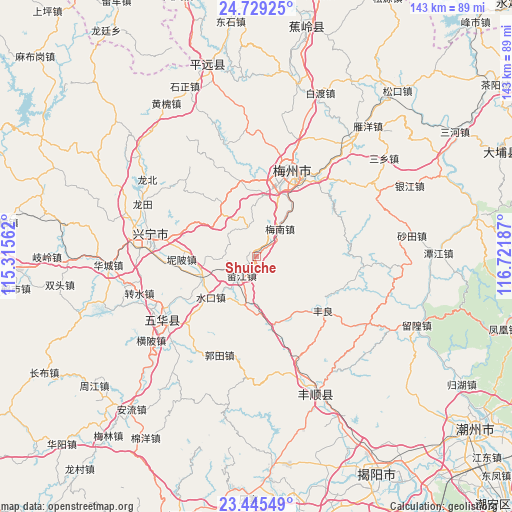 Shuiche on map