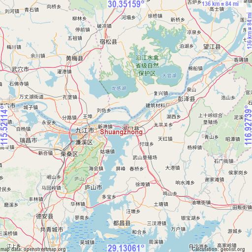 Shuangzhong on map