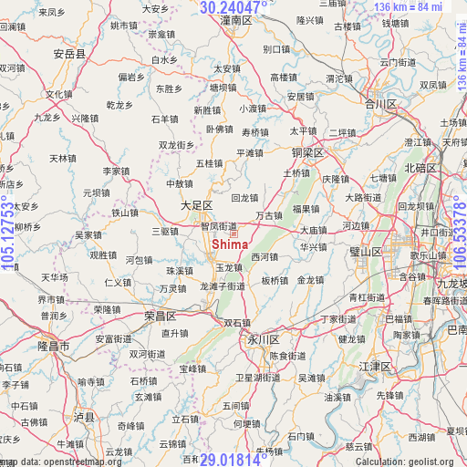 Shima on map