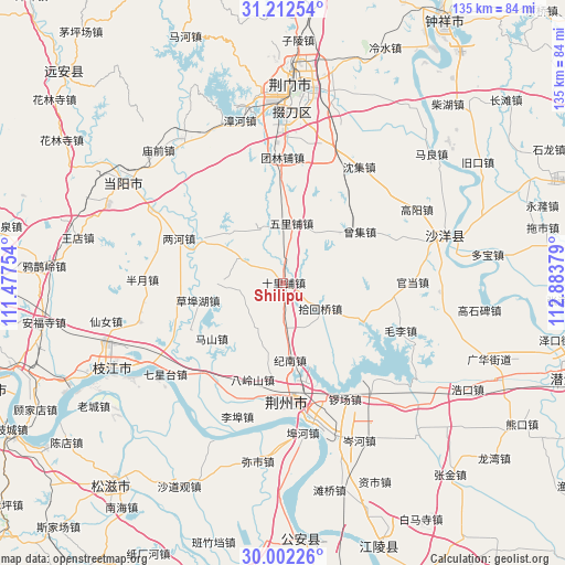 Shilipu on map