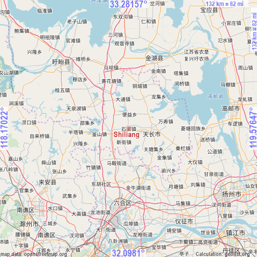 Shiliang on map