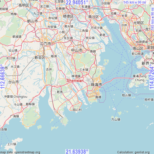 Shenwan on map