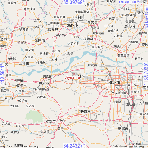Jiyuanlu on map