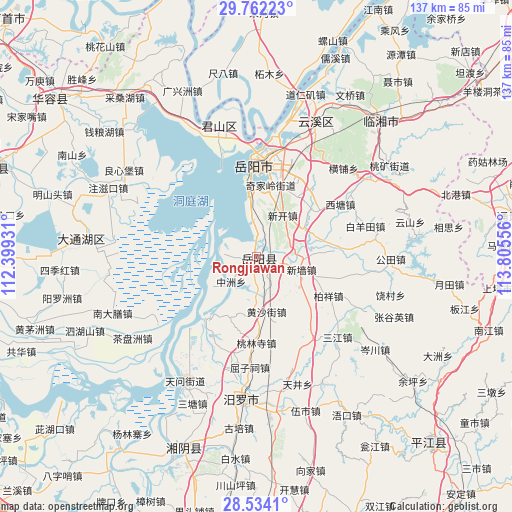 Rongjiawan on map