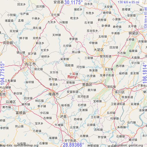 Renyi on map