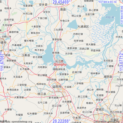 Qionghu on map