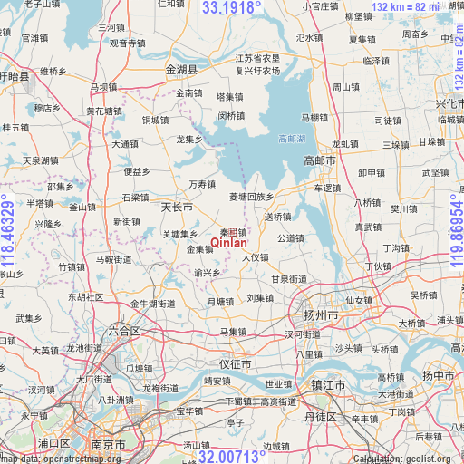 Qinlan on map