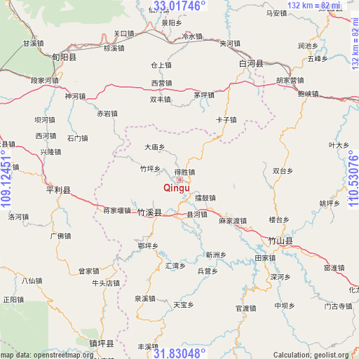 Qingu on map