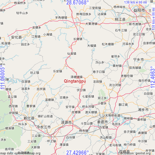 Qingtangpu on map