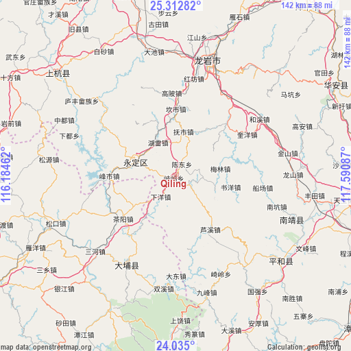 Qiling on map