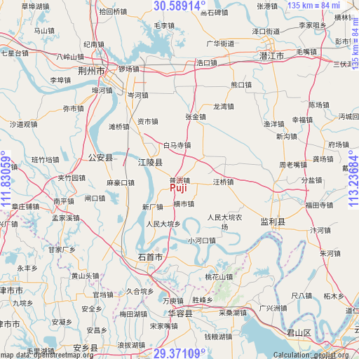 Puji on map