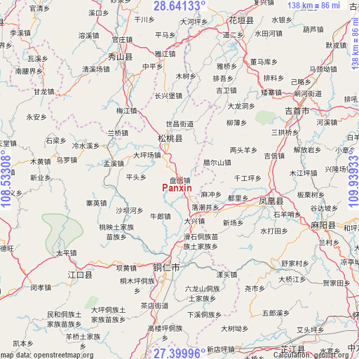 Panxin on map