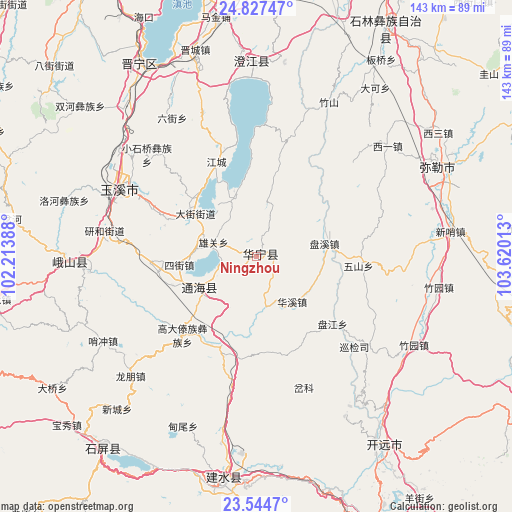 Ningzhou on map