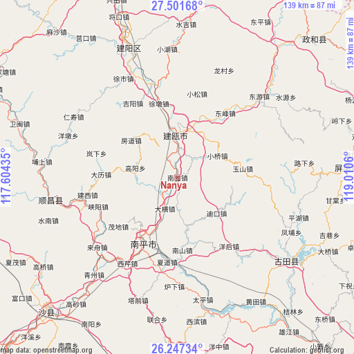 Nanya on map