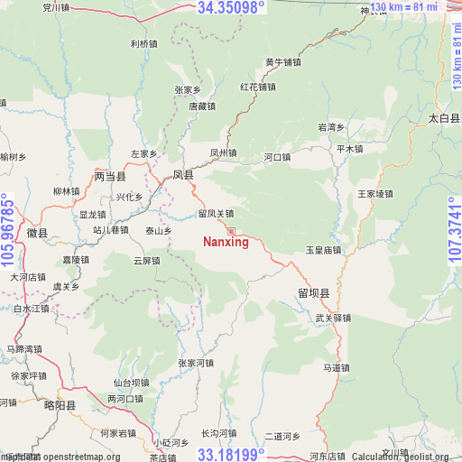 Nanxing on map