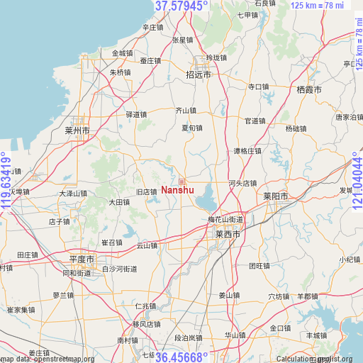 Nanshu on map
