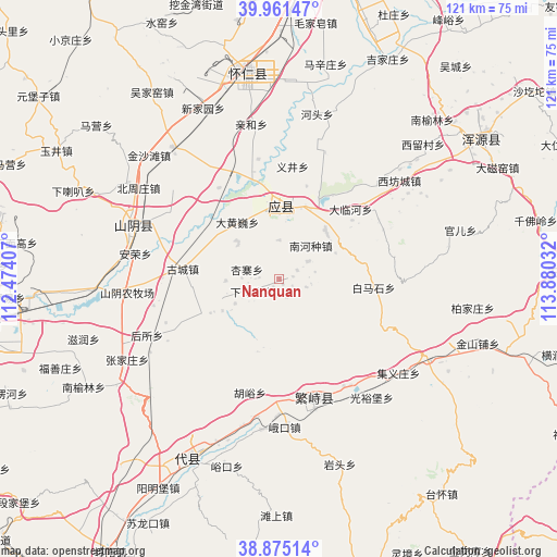 Nanquan on map