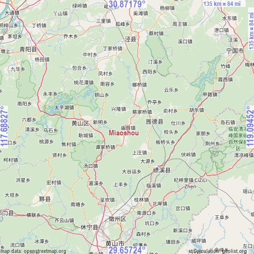 Miaoshou on map