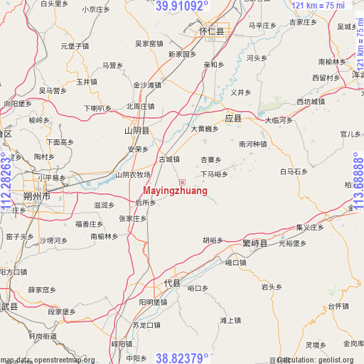 Mayingzhuang on map