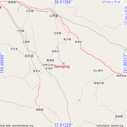 Damaying on map