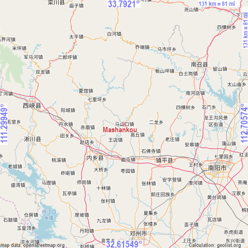 Mashankou on map