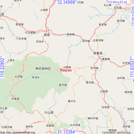 Maqiao on map