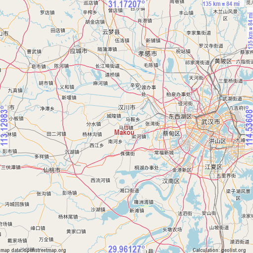 Makou on map