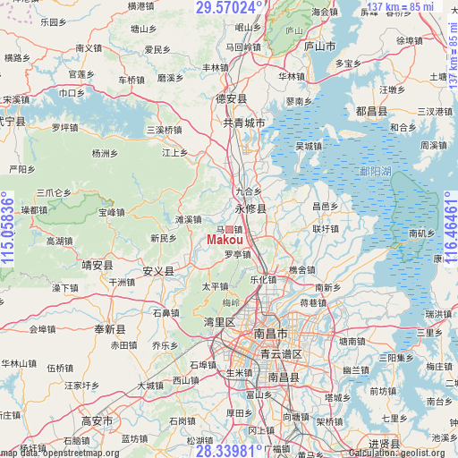 Makou on map