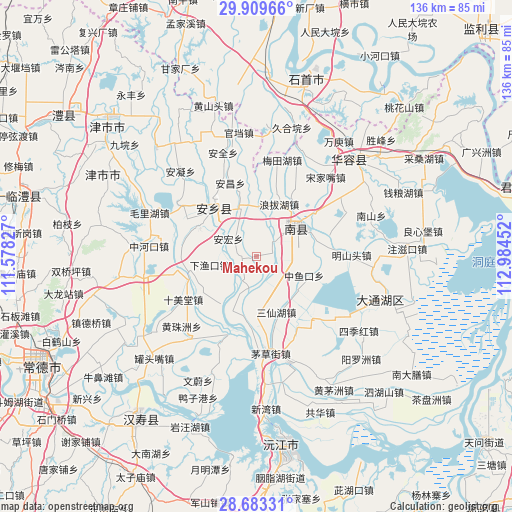 Mahekou on map