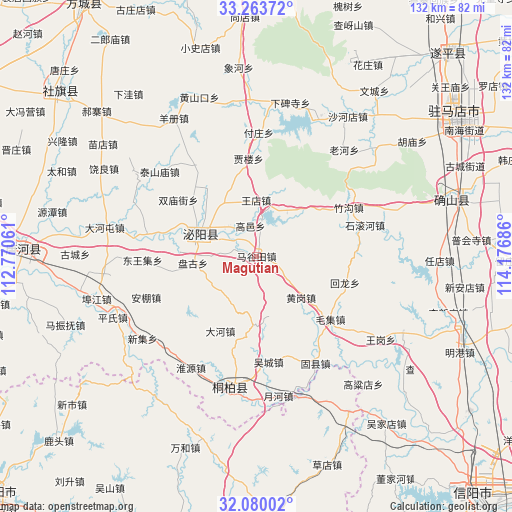 Magutian on map