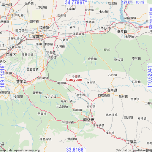 Luoyuan on map