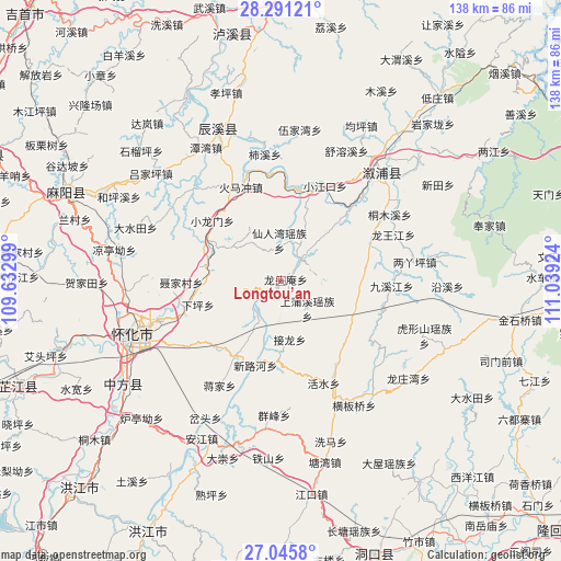 Longtou’an on map