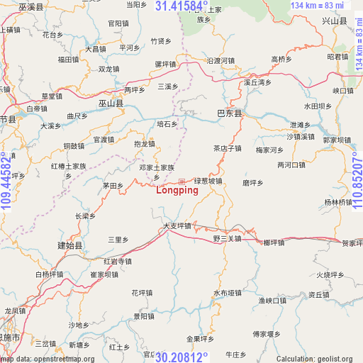 Longping on map