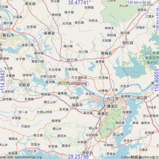 Longping on map