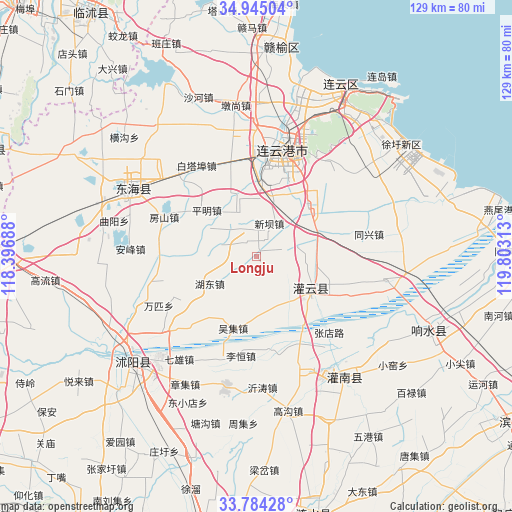 Longju on map