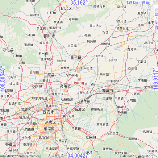 Liyang on map