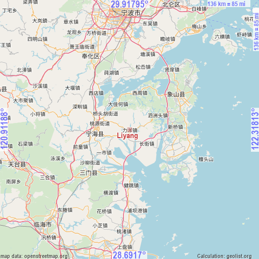 Liyang on map