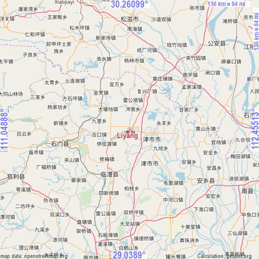 Liyang on map