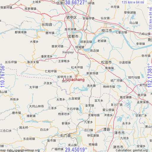 Liujiachang on map