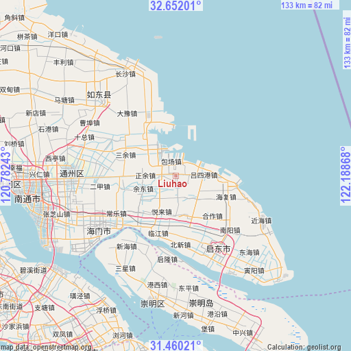 Liuhao on map