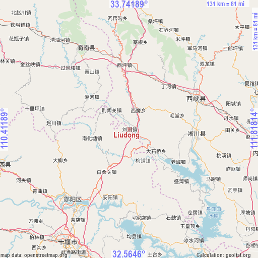 Liudong on map