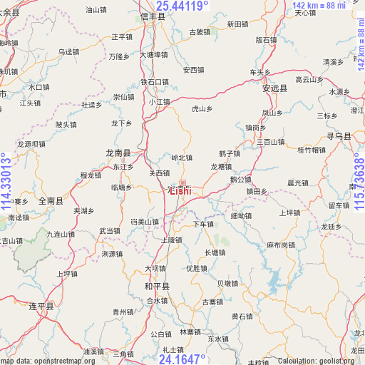 Lishi on map