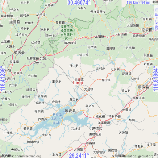 Linqi on map